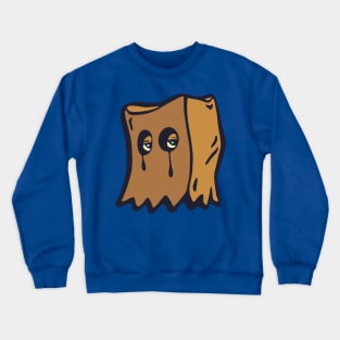 Brown Paper Bag Head Crewneck Sweatshirt